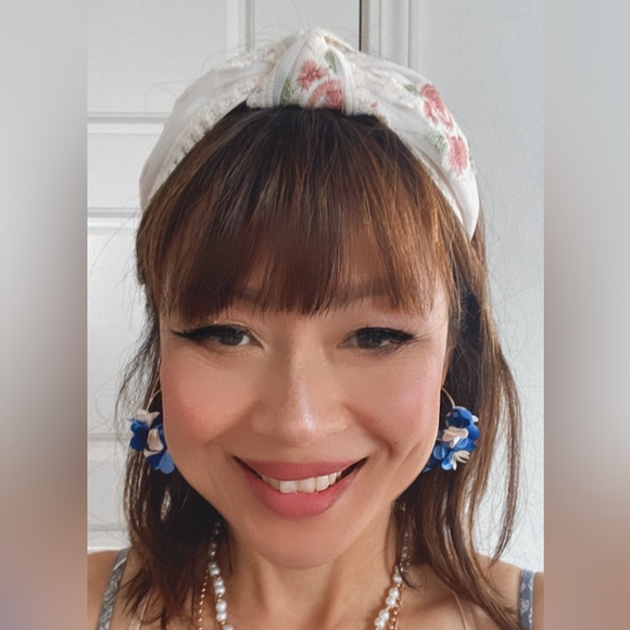 Boho Floral Lace Romantic Headband - Picture 13 of 13